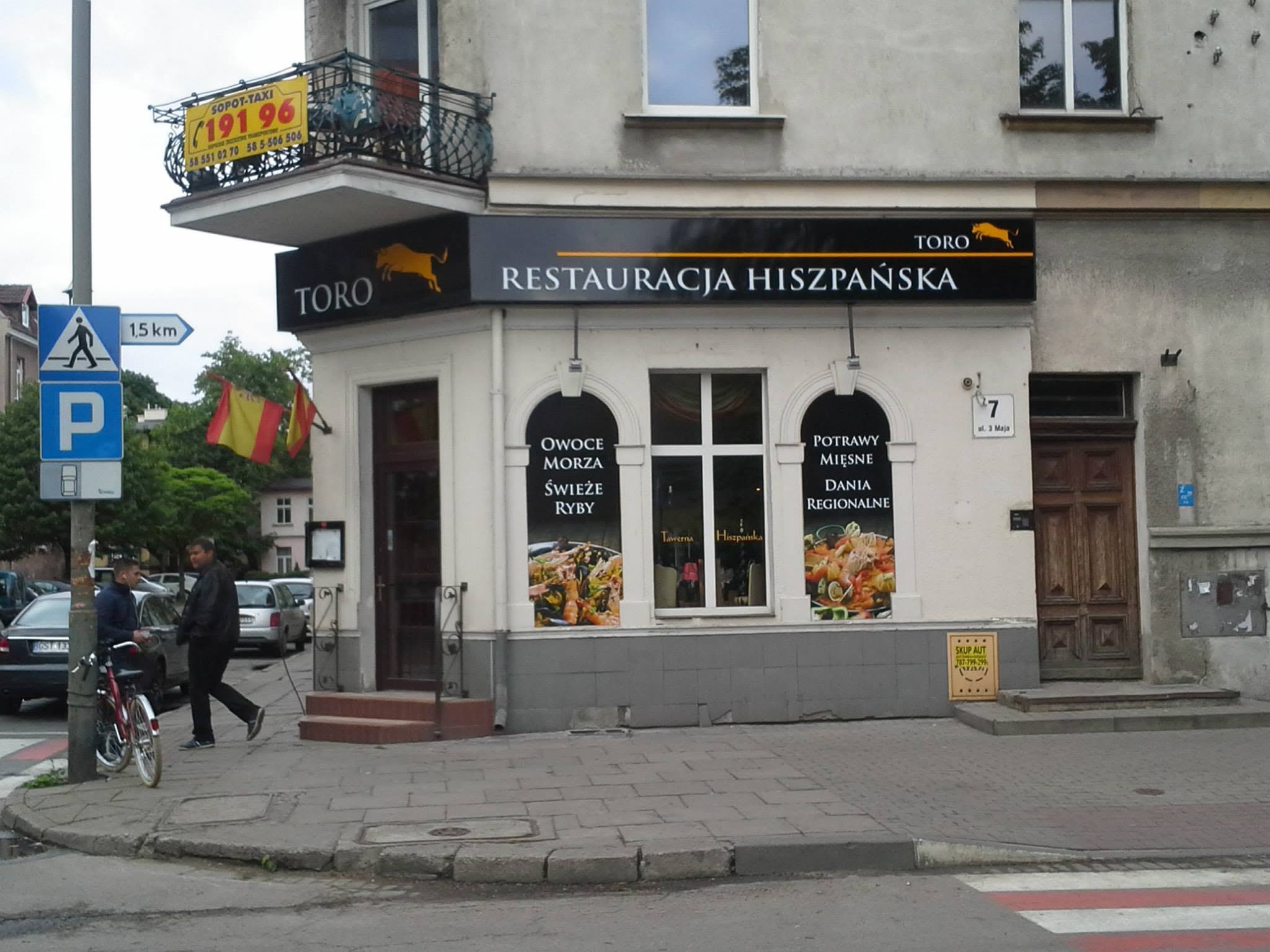 Oznakowanie restauracji hiszpańskiej Toro
