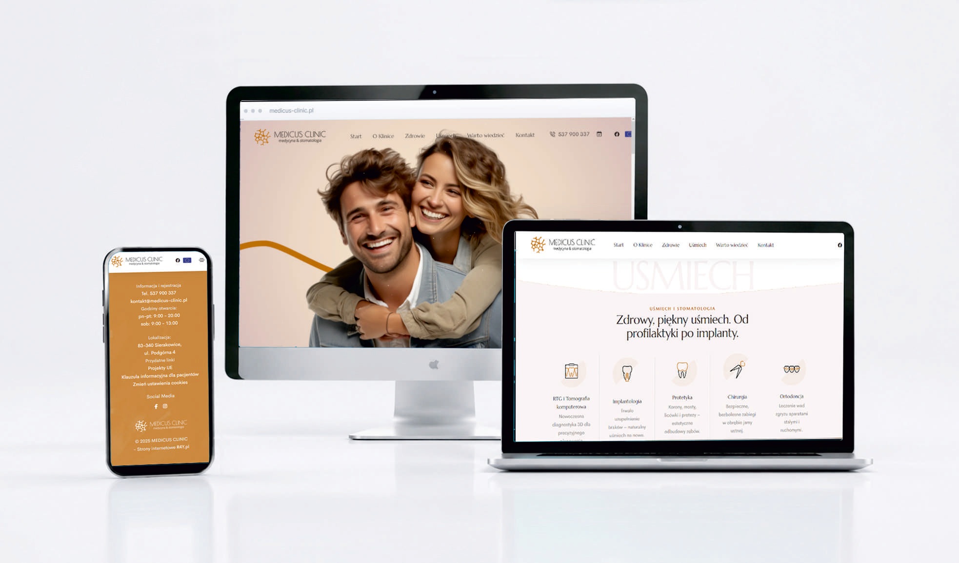 Medicus Clinic — strona internetowa kliniki, realizacja R4Y